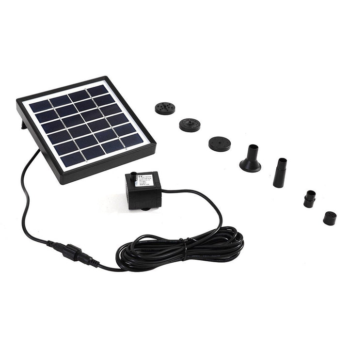 Solar Fountain Water Pump Kit Pond Pool Submersible Outdoor Garden 1.5W - OZ Discount Store