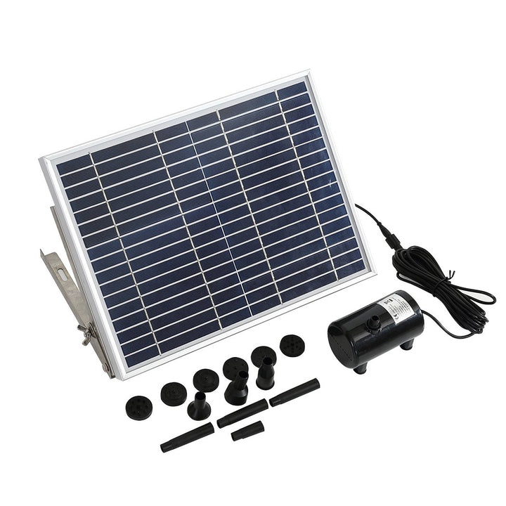 Solar Fountain Water Pump Kit Pond Pool Submersible Outdoor Garden 15W - OZ Discount Store
