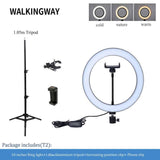 10" LED Ring Light Photographic Selfie Ring Lighting with Stand 