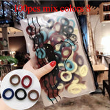 50/100pcs/Set Girls Colorful Nylon Small Elastic Hair Bands 