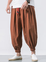 Men Cotton Loose Comfy Baggy Pants - OZ Discount Store