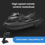 2.4G RC Boat Mini Electric Speedboat LED Motor USB Water Remote Control