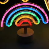 Neon Sign USB LED Decoration Unicorn Flamingo Lamp Moon Rainbow