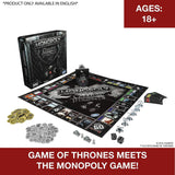 Hasbro Monopoly Game of Thrones Collector's Edition Board Game Play For Adult Family