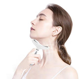 3 Colors Led Facial Neck Wrinkle Massager Led Photon Therapy Heating