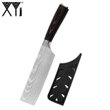Damascus Pattern Blade Kitchen Knives Set 7cr17 Stainless Steel - OZ Discount Store