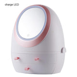 HD Mirror LED Light Cosmetic Storage Box - OZ Discount Store