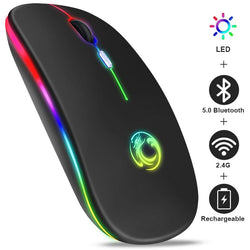 Wireless Bluetooth RGB Rechargeable Wireless Ergonomic Gaming Mouse