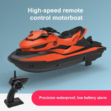 2.4G RC Boat Mini Electric Speedboat LED Motor USB Water Remote Control