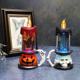 Pumpkin Candle Lights Halloween LED Candles Light LED Glowing Candle Halloween Decoration