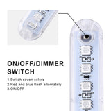 LED USB Mini 8LEDs Colorful Atmosphere Lamps Key Switch