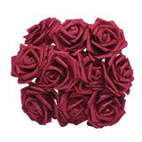 10/20 Heads 8CM New Artificial PE Foam Rose Flowers Bride Bouquet