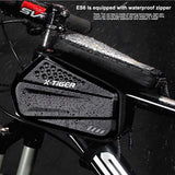 X-TIGER Rainproof Cycling Bag Shockproof Reflective Bike Bag Frame Front Phone Case Touchscreen MTB Bicycle Bag Accessories