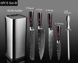 XITUO Chef Set Knife Stainless Steel Knife Professional Japanese Knife Santoku Cleaver