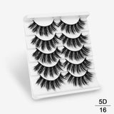 5Pairs 3D Mink Hair False Eyelashes Natural/Thick Long Eye Lashes