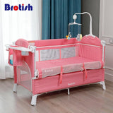 Multi-function portable folding newborn baby bedside bed cradle bed