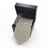 Hand Made Tie Cashmere Multicolor Solid Neck Tie & Pocket Square Gift Box Set