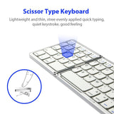Folding Wireless Bluetooth Keyboard Rechargeable Keypad