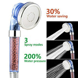 ZhangJi 3 Modes Bath Shower Adjustable Jetting Shower Head High Pressure Saving water Bathroom Anion Filter Shower SPA Nozzle