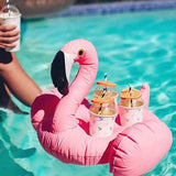Ice Bucket Flamingo Cup Holder Inflatable Pool Float Cooler Table Drink Food Tray Party Toys Boia Piscina Swimming Mattress
