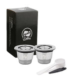 Capsule For Nespresso Reusable Inox 2 In 1 Usage Refillable Capsule