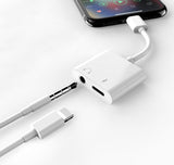 2 in 1 Lighting Charger Listening Adapter For iphone 7 8 Plus X 10 XR 3.5mm Headphone Jack AUX Splitter Cable For iphone XS MAX
