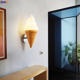 IWHD Ice Cream Modern Wall Lamp Carton Children Room Bar LED Wall Light Sconce Fixtures Arandelas Lampara Pared