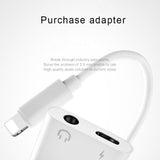 2 in 1 Lighting Charger Listening Adapter For iphone 7 8 Plus X 10 XR 3.5mm Headphone Jack AUX Splitter Cable For iphone XS MAX