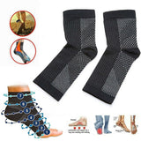 1 pair Ankle Support sock Foot Anti Fatigue Compression Sleeve Relieve Pain Swelling
