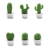 6pcs Fridge Magnets Cute Succulent Plant Magnet Button Cactus Refrigerator