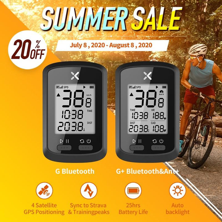 XOSS GPS Bike Computer G+ Wireless Cycling Speedometer Road Bike MTB Waterproof Bluetooth ANT+ Cadence Speed Bicycle Computer