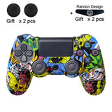 Soft Flexible Silicone Case Protection For Playstation 4 PS4 Pro Slim with LED Light