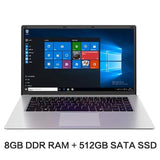 2020 NEW 15.6 inch Student Laptop Quad Core 8GB RAM 128GB 256GB 512GB SSD 