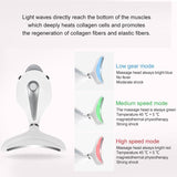 3 Colors Led Facial Neck Wrinkle Massager Led Photon Therapy Heating