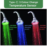 LED Light Faucet Shower Water Tap Temperature Sensor Lever Universal Adapter