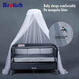 Multi-function portable folding newborn baby bedside bed cradle bed