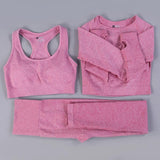 7 Colors GYMS Seamless Yoga Set Fitness Sport Suits Gym Set