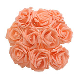10/20 Heads 8CM New Artificial PE Foam Rose Flowers Bride Bouquet