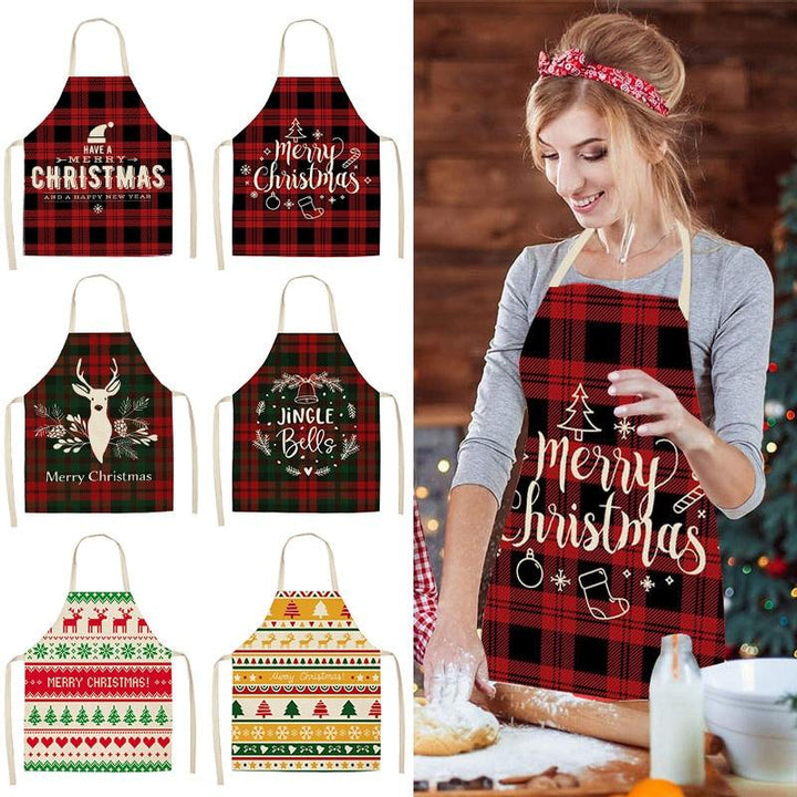 Merry Christmas Apron Christmas Decorations for Home Kitchen Accessories