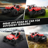 Racing RC Car Rock Crawler Radio Control Truck For Kids (Red RC Truck) 
