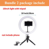 Photo Studio Selfie LED Ring Light with Cell Phone Mobile Holder for Youtube Live Stream Makeup,Ring Lamp for iPhone/Android