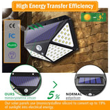  ARILUX® 100 LED Solar Powered PIR Motion Sensor Wall Light Outdoor Garden Lamp 3 Modes