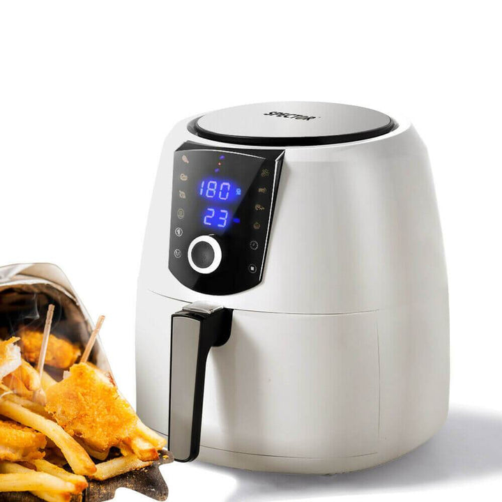 Spector 7L Air Fryer LCD Healthy Cooker Low Fat OilFree Kitchen Oven 1800W White - OZ Discount Store