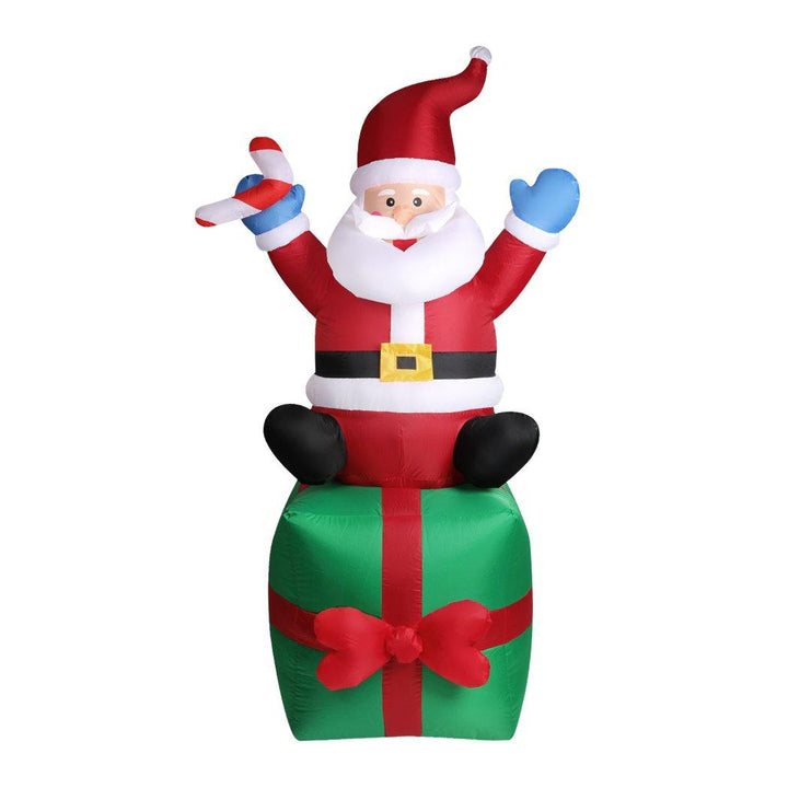Inflatable Christmas Santa Snowman with LED Light Xmas Decoration Outdoor Type 4 - OZ Discount Store