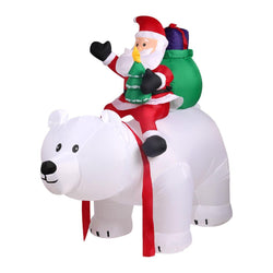 Inflatable Christmas Santa Snowman with LED Light Xmas Decoration Outdoor Type 9 - OZ Discount Store