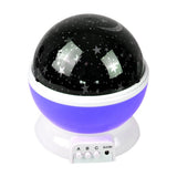 Star Moon Sky Starry Night Projector Light Lamp For Kids Baby Bedroom Purple - OZ Discount Store