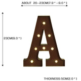 LED Metal Letter Lights Free Standing Hanging Marquee Event Party D?cor Letter A - OZ Discount Store