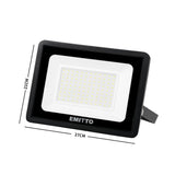 Emitto LED Flood Light 100W Outdoor Floodlights Lamp 220V-240V Cool White - OZ Discount Store
