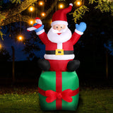 Inflatable Christmas Santa Snowman with LED Light Xmas Decoration Outdoor Type 4 - OZ Discount Store