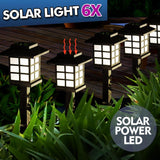 6x LED Solar Power Garden Landscape Path Lawn Lights Yard Lamp Outdoor Lighting - OZ Discount Store